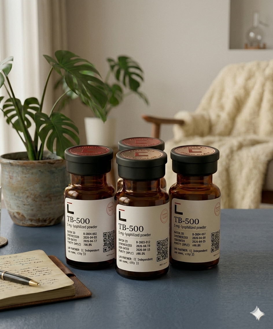 TB-500 research peptide vial